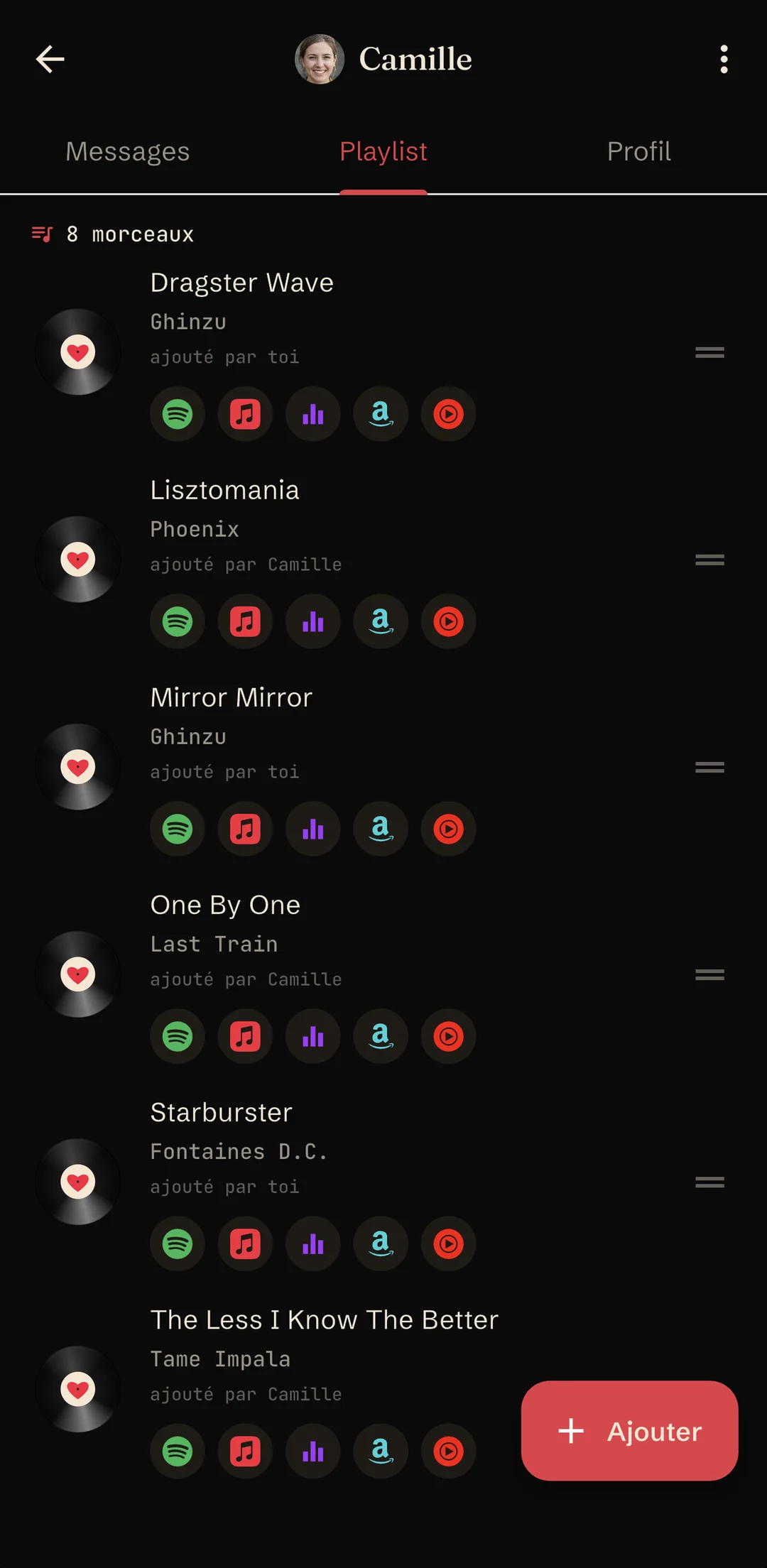 La playlist à deux, écrite au fil de la conversation